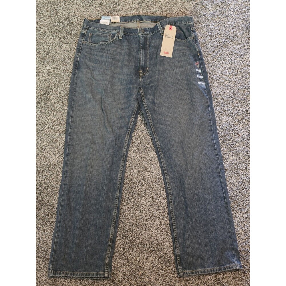 Levi's 559 Jeans Men's 40x32 Relaxed Straight Stretch Medium Wash 005590537 NEW